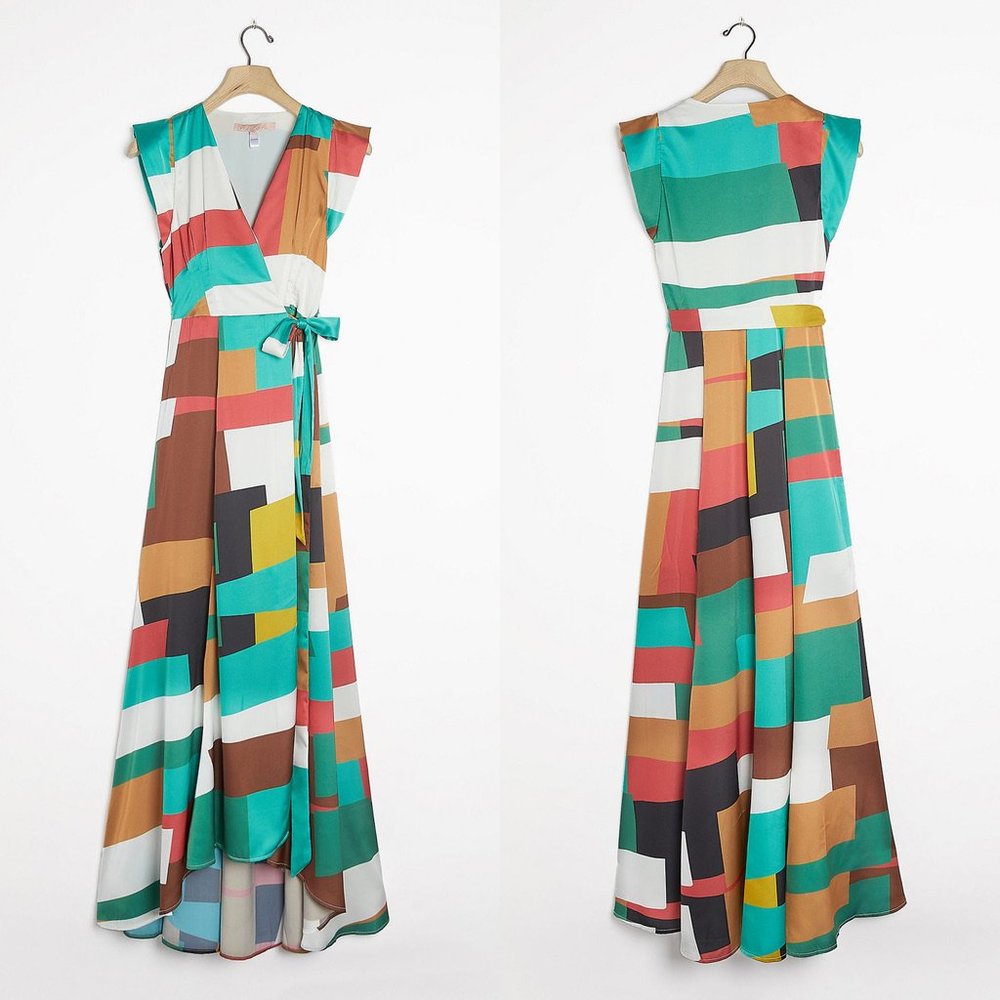 ANTHROPOLOGIE Hutch Alfonsine Wrap Maxi Dress - Picture 2 of 3